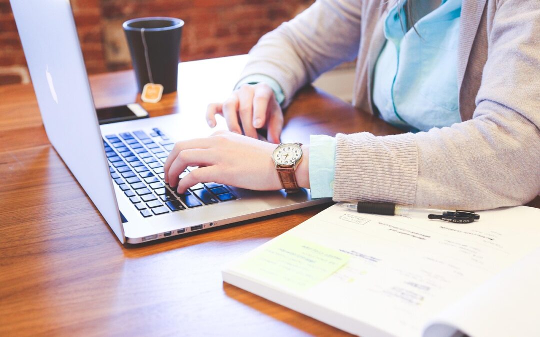 Person Typing Laptop — MS Digital Solutions